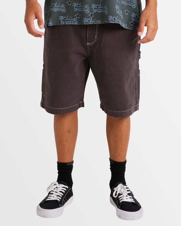 Mens Bad Dog Workwear Shorts