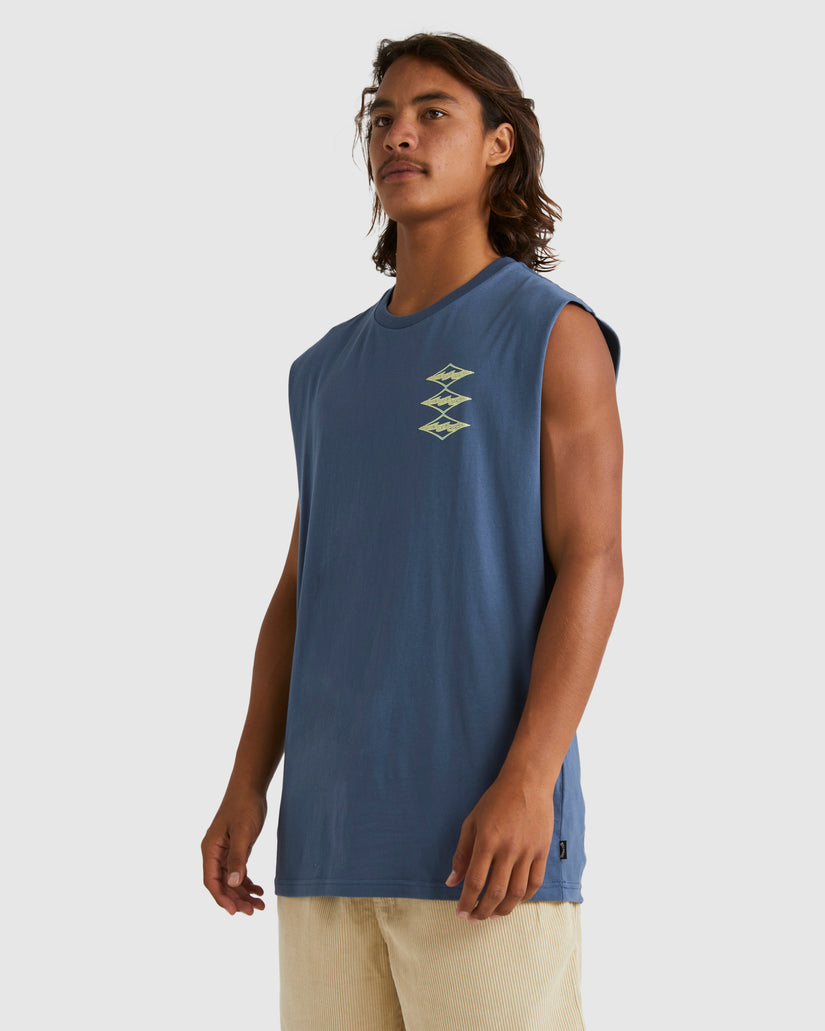 Mens Crayon Wave Tank Top